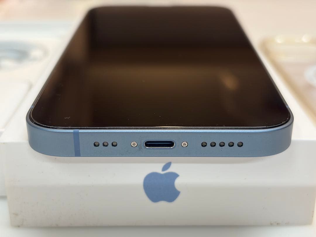 【電池100%】Apple iPhone 14 ブルー 本体 512GB