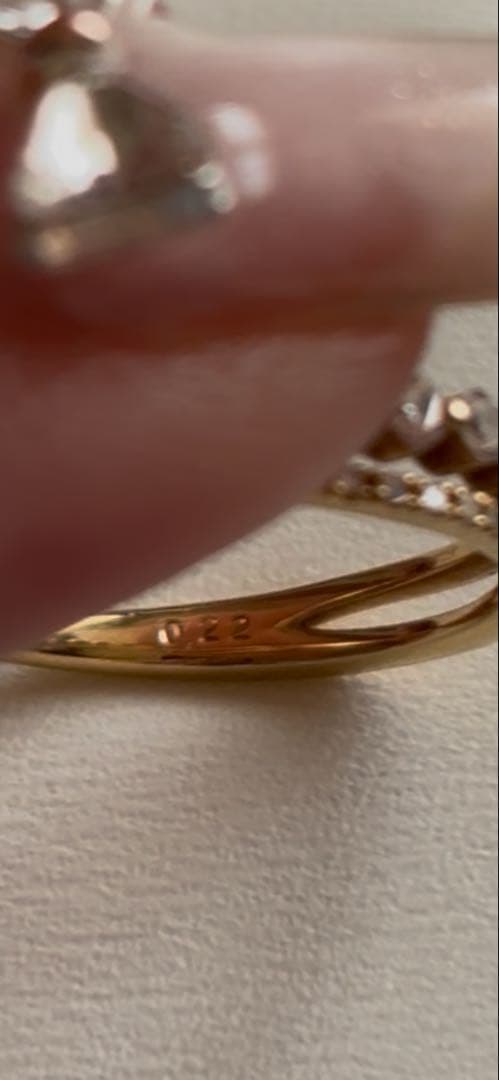 1/11限定価格　スタージュエリー二連ハーフエタニティダイヤモンドリング