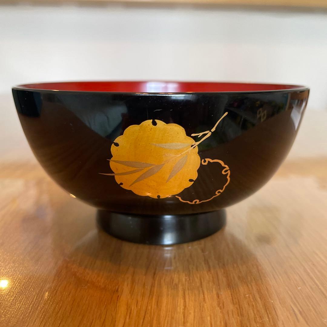 輪島塗　漆器　椀2客