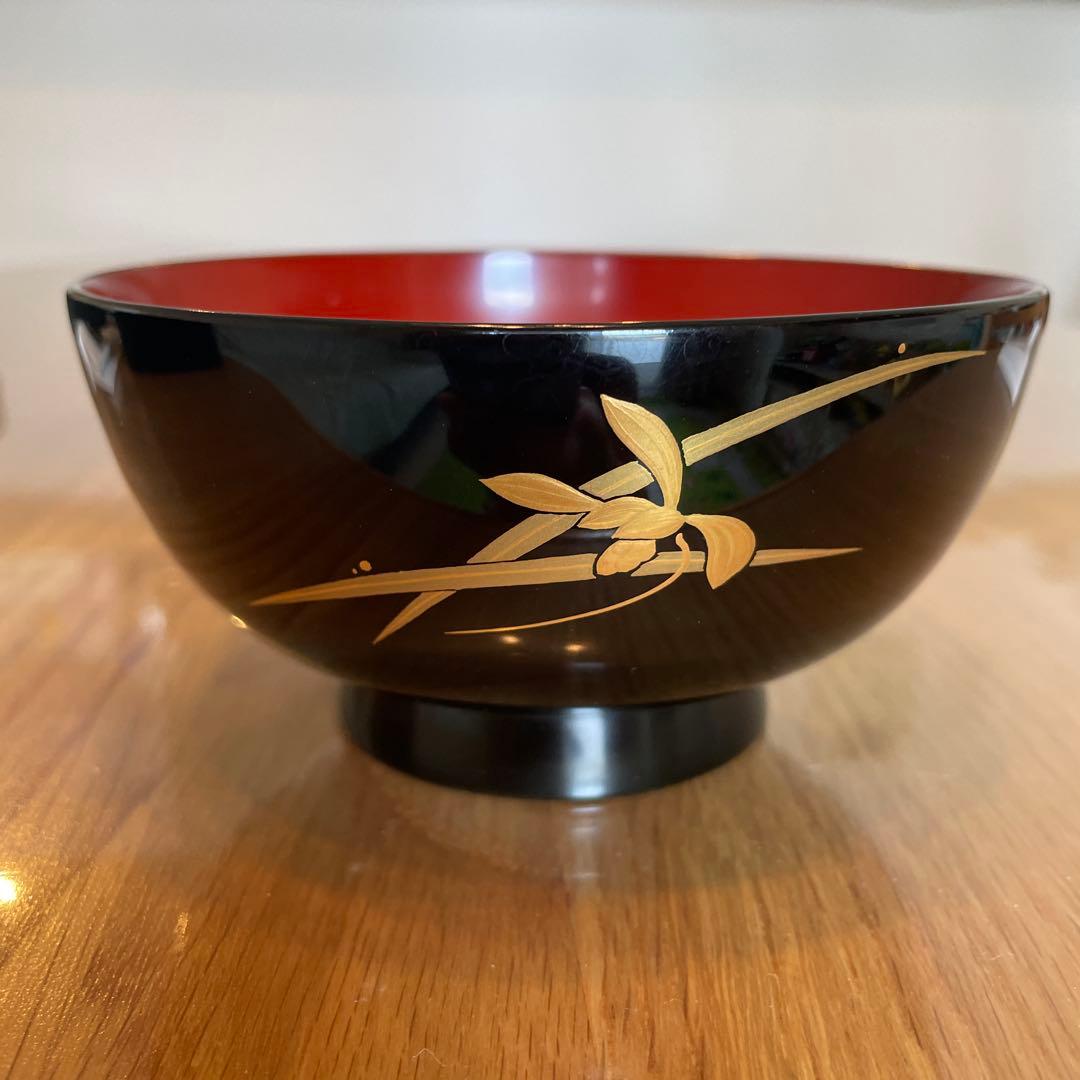 輪島塗　漆器　椀2客