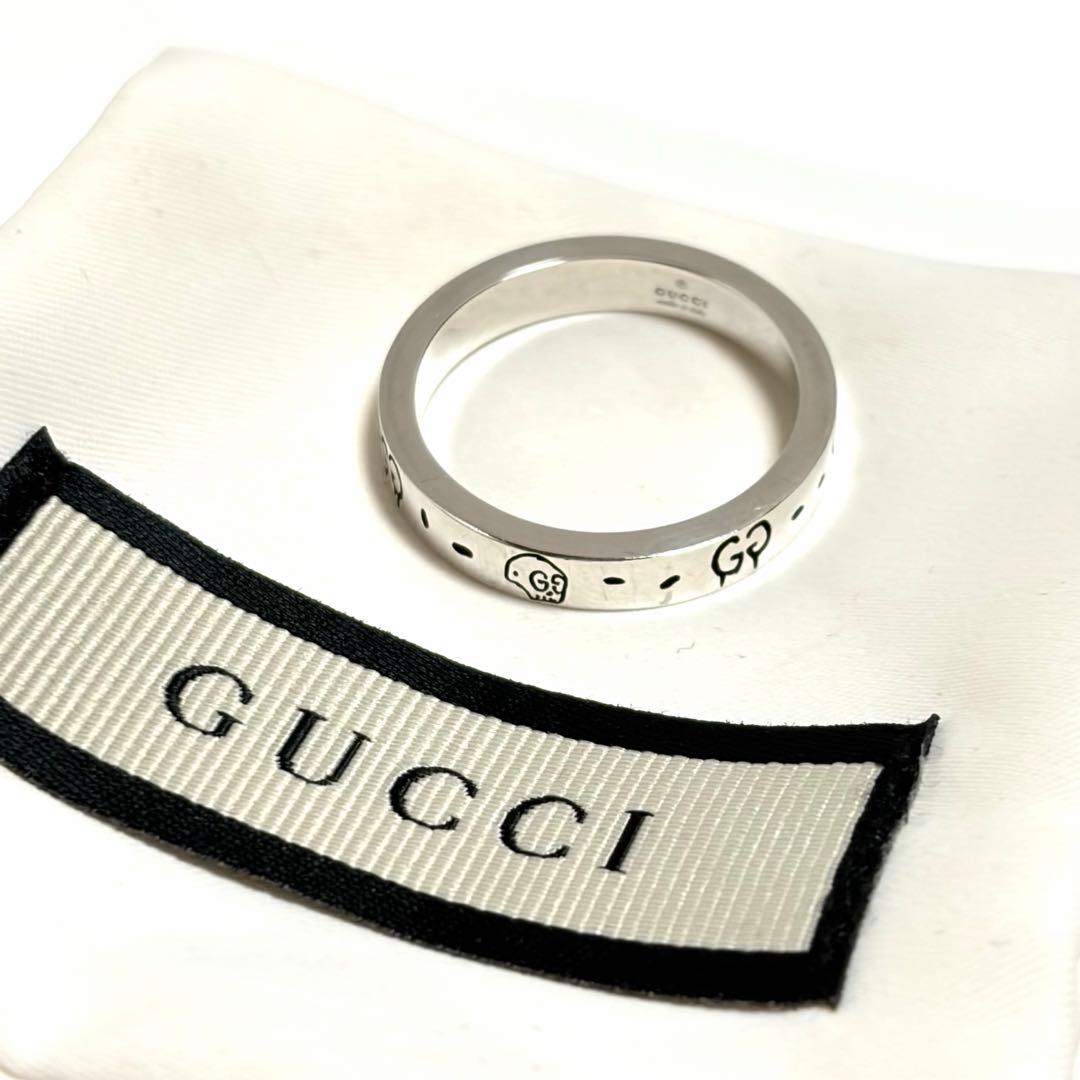 GUCCI リング ゴースト GGロゴ スカル シルバー925 アクセサリー