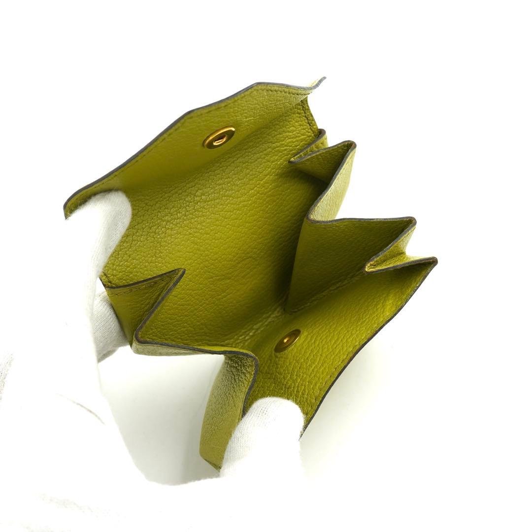 ✨未使用展示品✨　HERMES ケース　小銭入れ　ル・ヴァンキャトル　黄緑