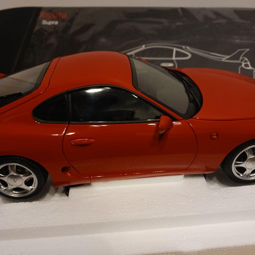 LCD トヨタ　スープラ　1/18　ミニカー　レッド