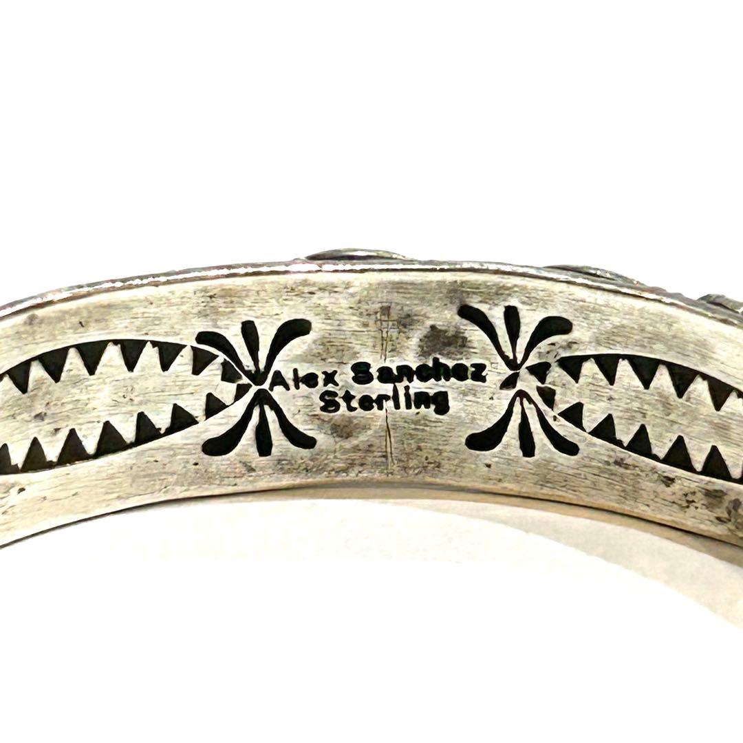 美品 ナバホ族 Alex Sanchez アレックス サンチェス バングル