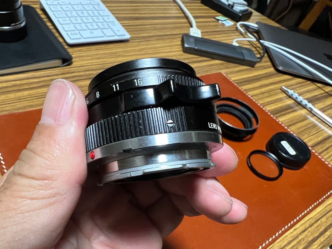 ライカズミクロン35mm 2F フード付第2世代6枚玉