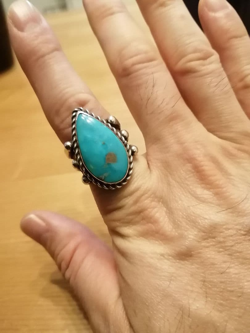 Herman Smith ハーマンスミス キングマンターコイズ リング！ナバホ