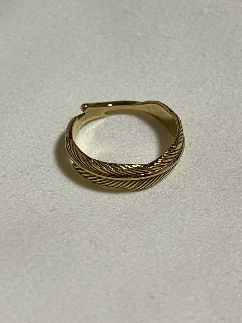 【美品】ete フェザー リング ゴールド 925 #12
