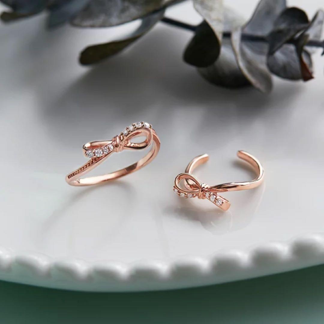 TSUTSUMI K10ピンクゴールドダイヤモンドリング（ピンキーリング）