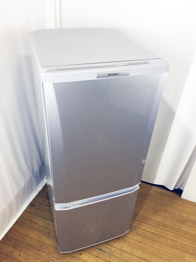 送料無料★三菱 ラウンドカット 2ドア冷蔵庫 【MR-P15T】