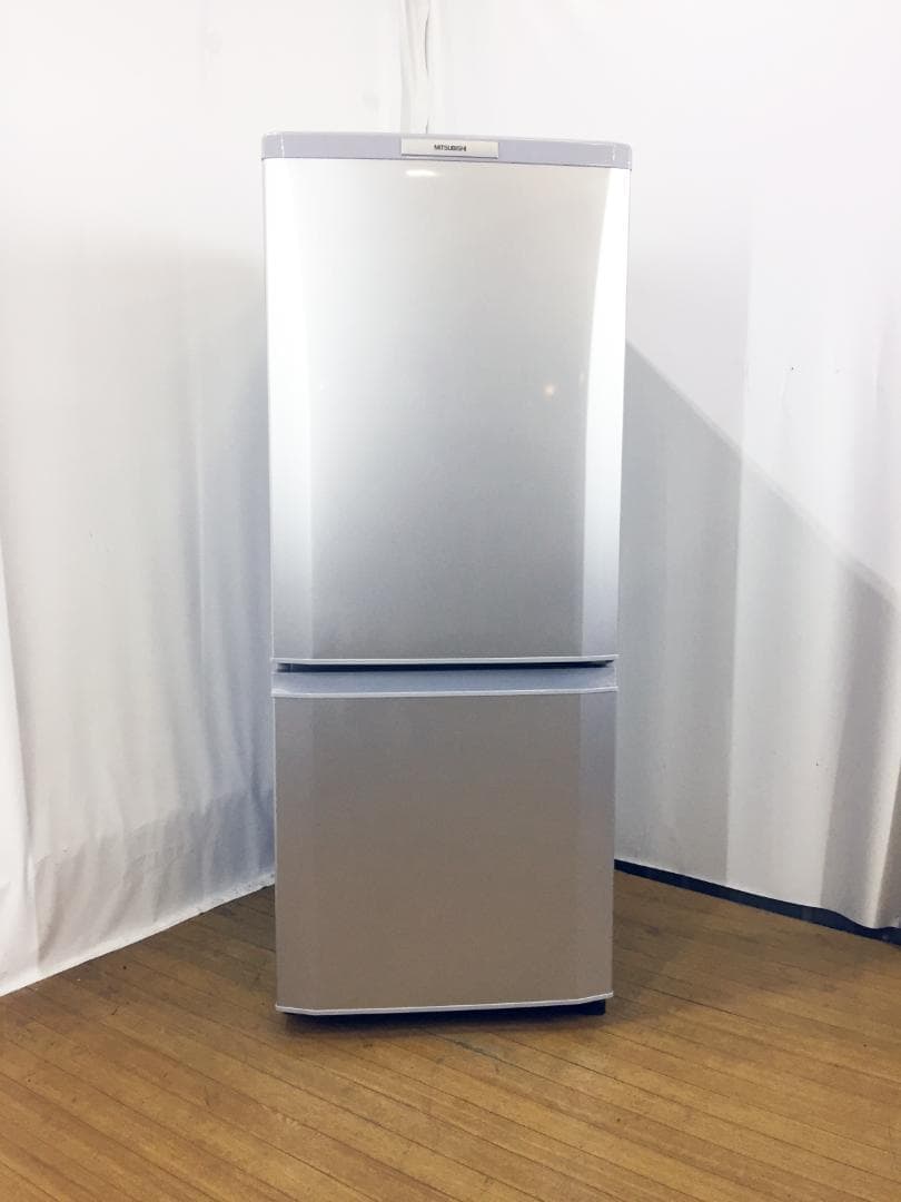 送料無料★三菱 ラウンドカット 2ドア冷蔵庫 【MR-P15T】