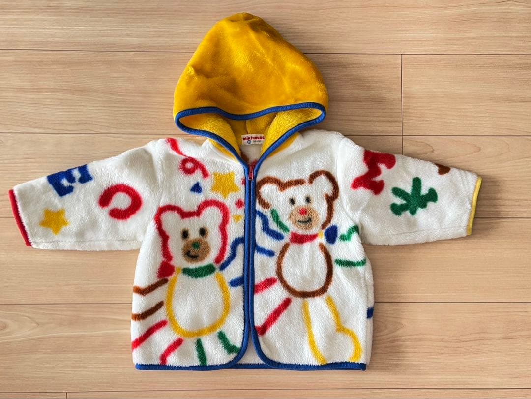 【美品】ミキハウスボアジャケット90 アウター　コート