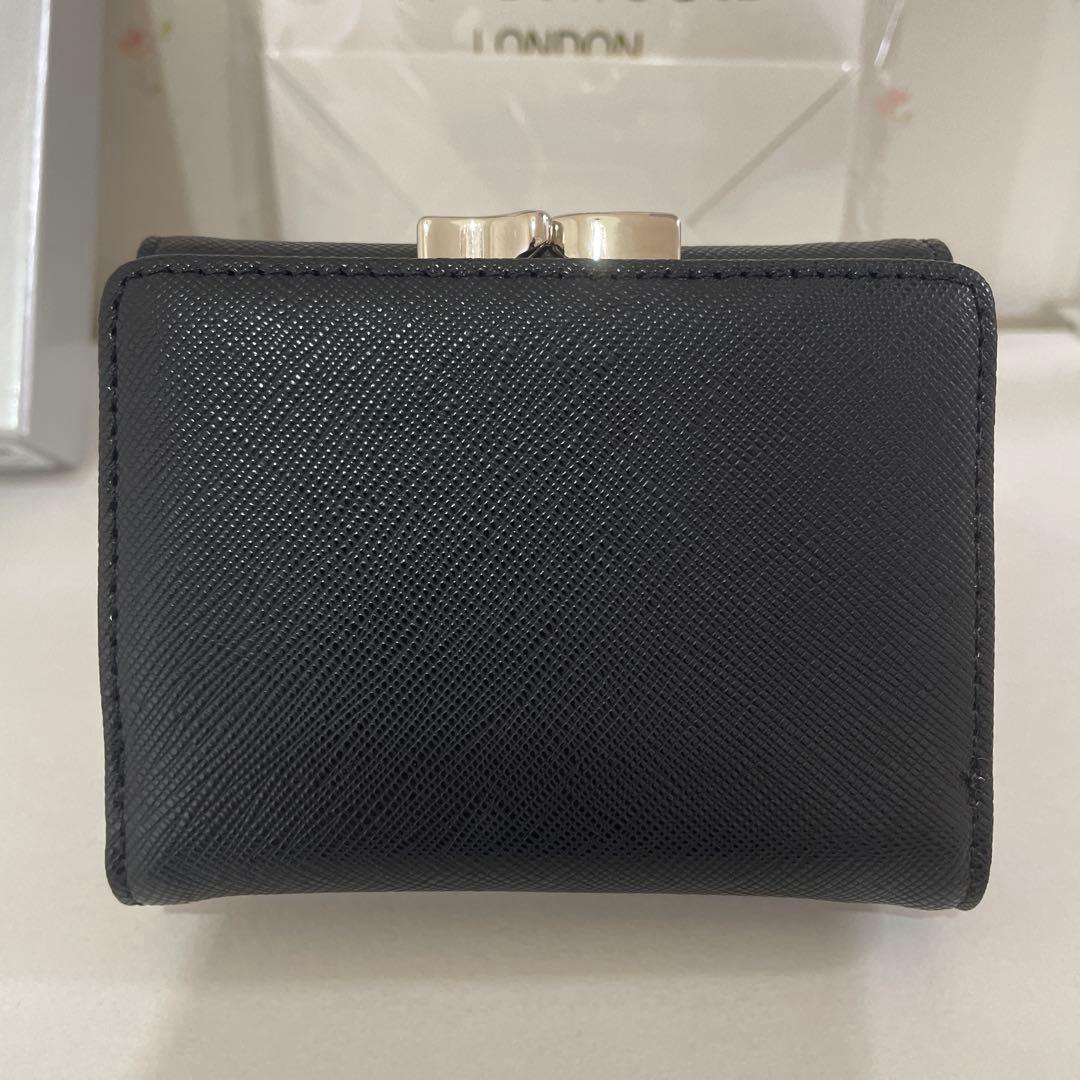 ショッパー付　ヴィヴィアン・ウエストウッド　三折り財布 ブラック