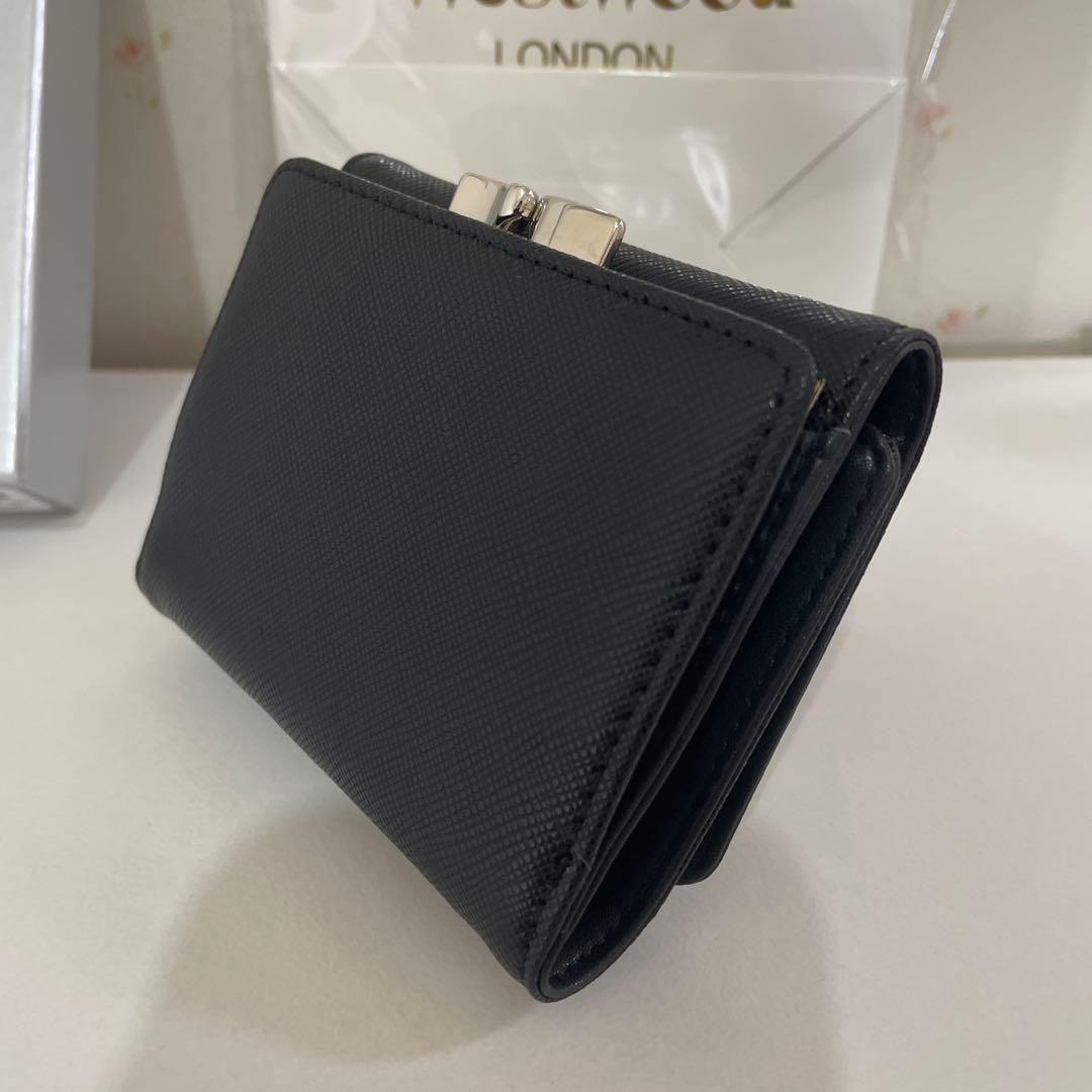 ショッパー付　ヴィヴィアン・ウエストウッド　三折り財布 ブラック