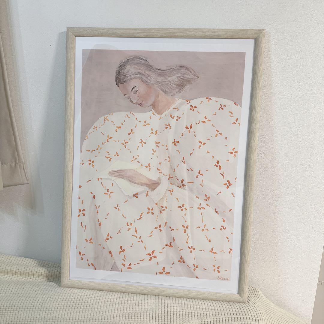 マダム 風 アートポスター ポリエステル素材　希少　激レア