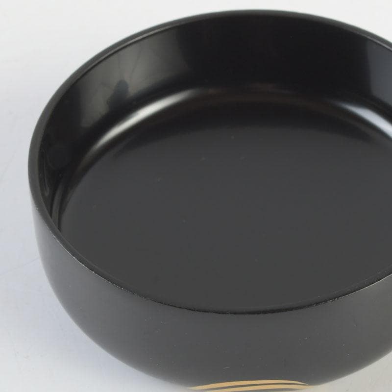 茶道具　坂下仙秀作　淡々斎好写　渦蒔絵　中棗　共箱　V　9834