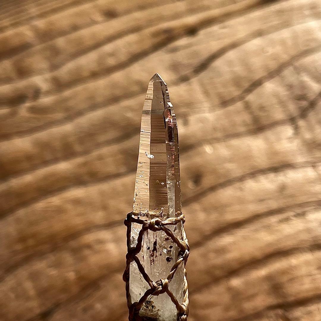 ヒマラヤ水晶 ガネッシュヒマール ＊ マクラメネックレス ペンダント 21