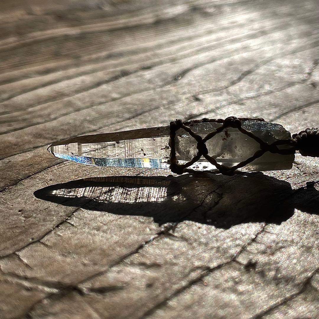 ヒマラヤ水晶 ガネッシュヒマール ＊ マクラメネックレス ペンダント 21