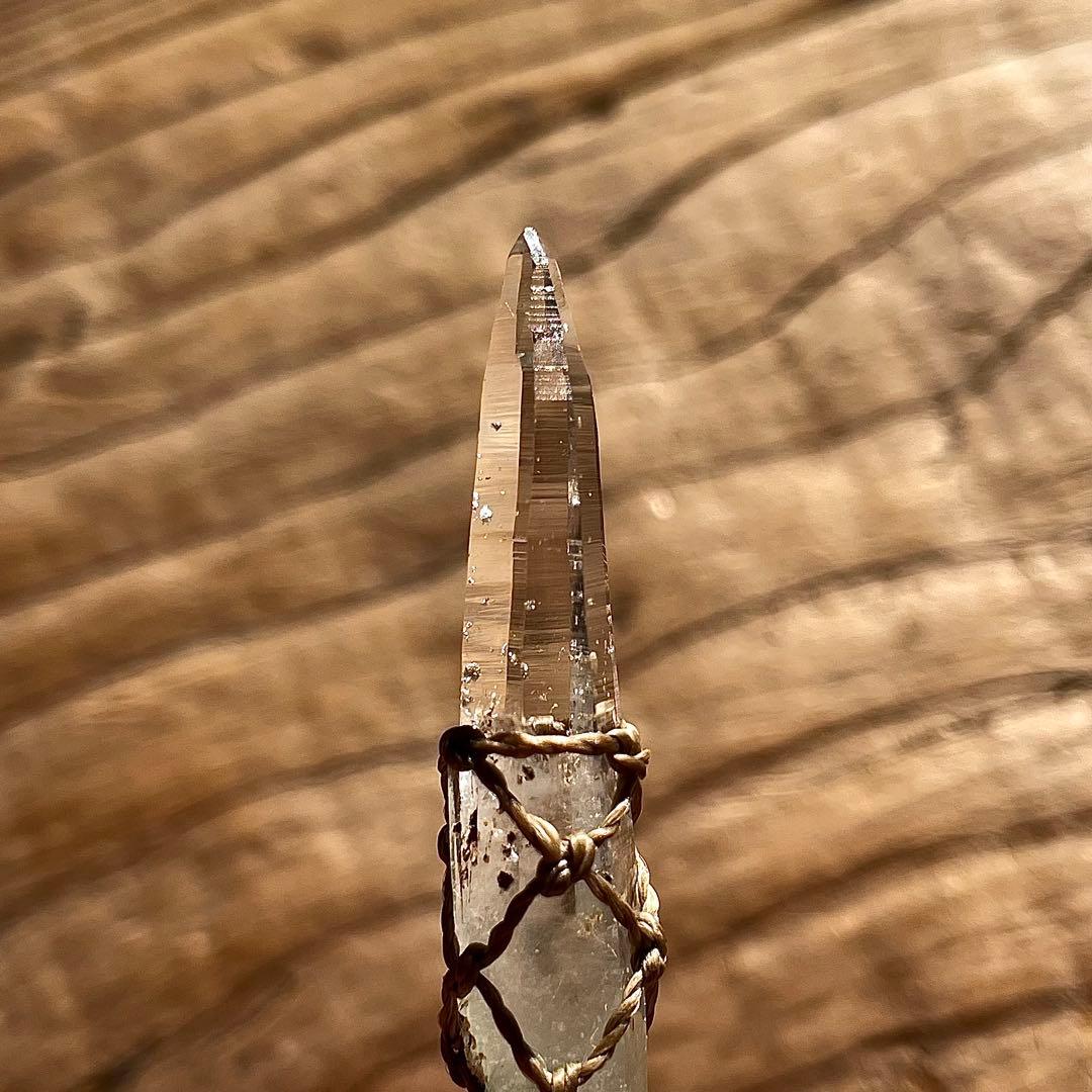 ヒマラヤ水晶 ガネッシュヒマール ＊ マクラメネックレス ペンダント 21