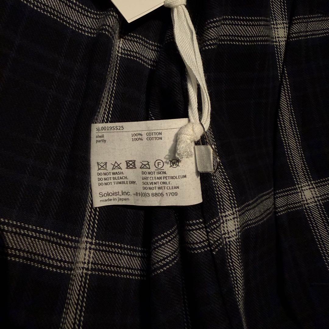 ソロイスト チェック柄 ジップ ブルゾン 44サイズ