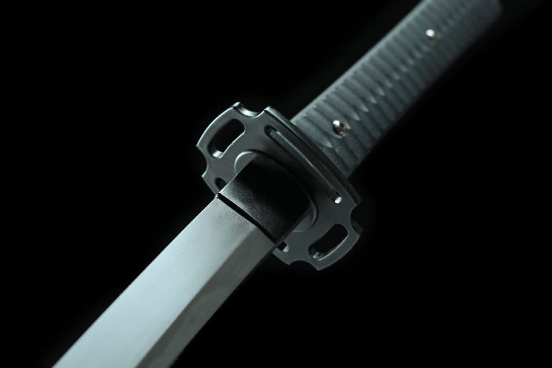 6512-武具 刀装具 日本刀　模造刀 居合刀 武士道 武蔵 鑑賞用 手鍛造打