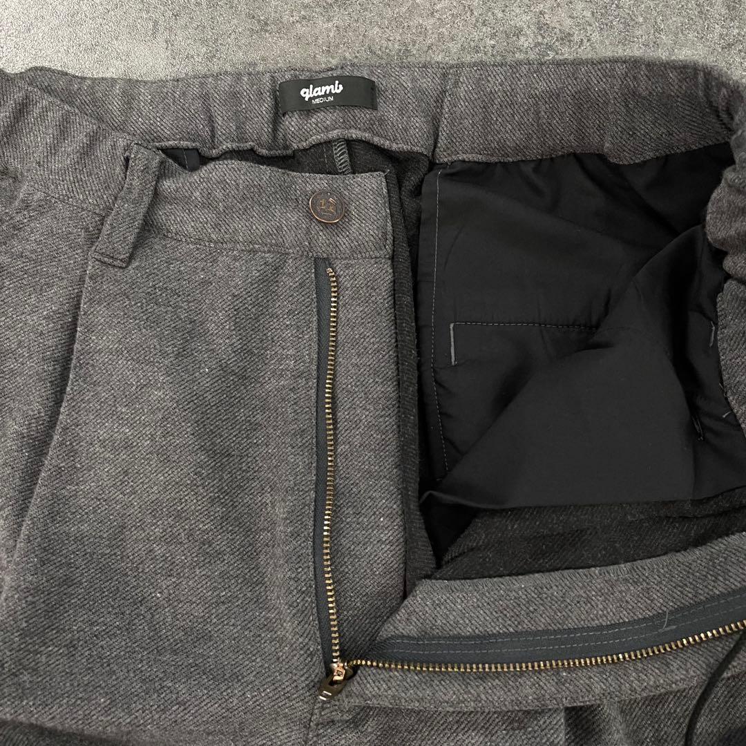 glamb Knee Tuck Pants グラム ニータックパンツ グレー