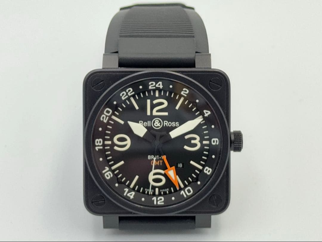 値下げ‼️超美品 ベル&ロス Bell & Ross BR01-93GMT