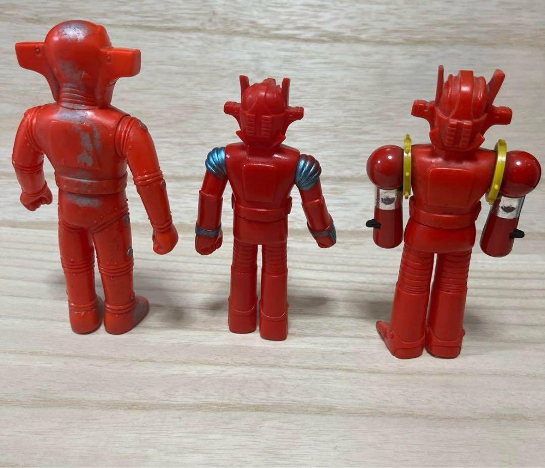 昭和レトロ ポピー マッハバロン ソフビ3体