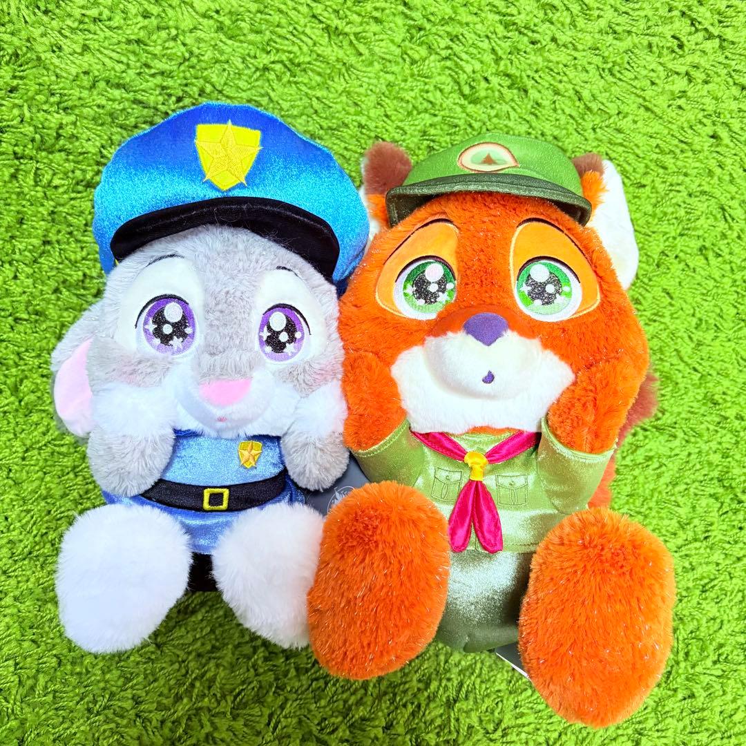 ズートピア　ニック　ジュディ　ぬいぐるみKirame