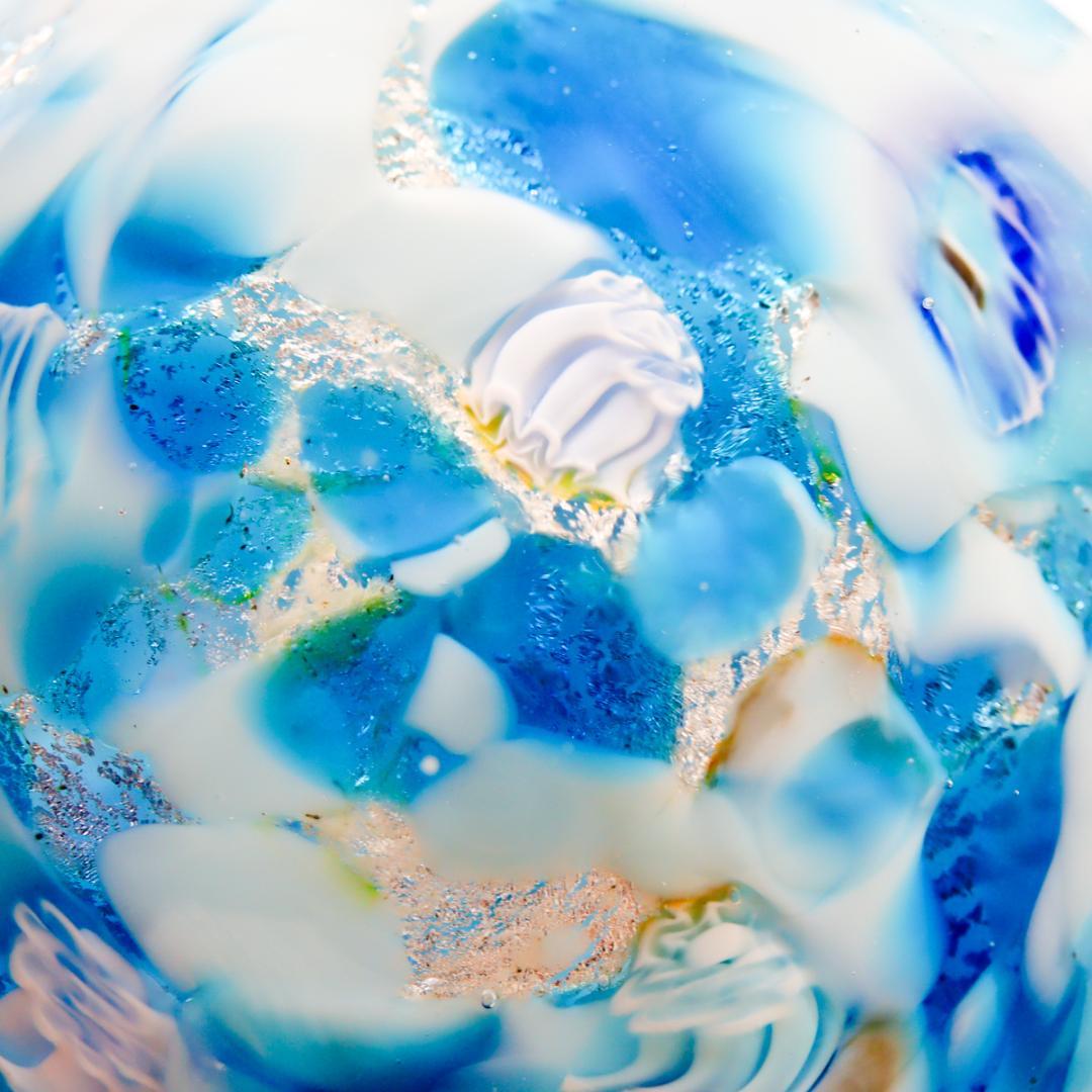 Murano Glass ミルフィオリ ペーパーウエイト 硝子細工