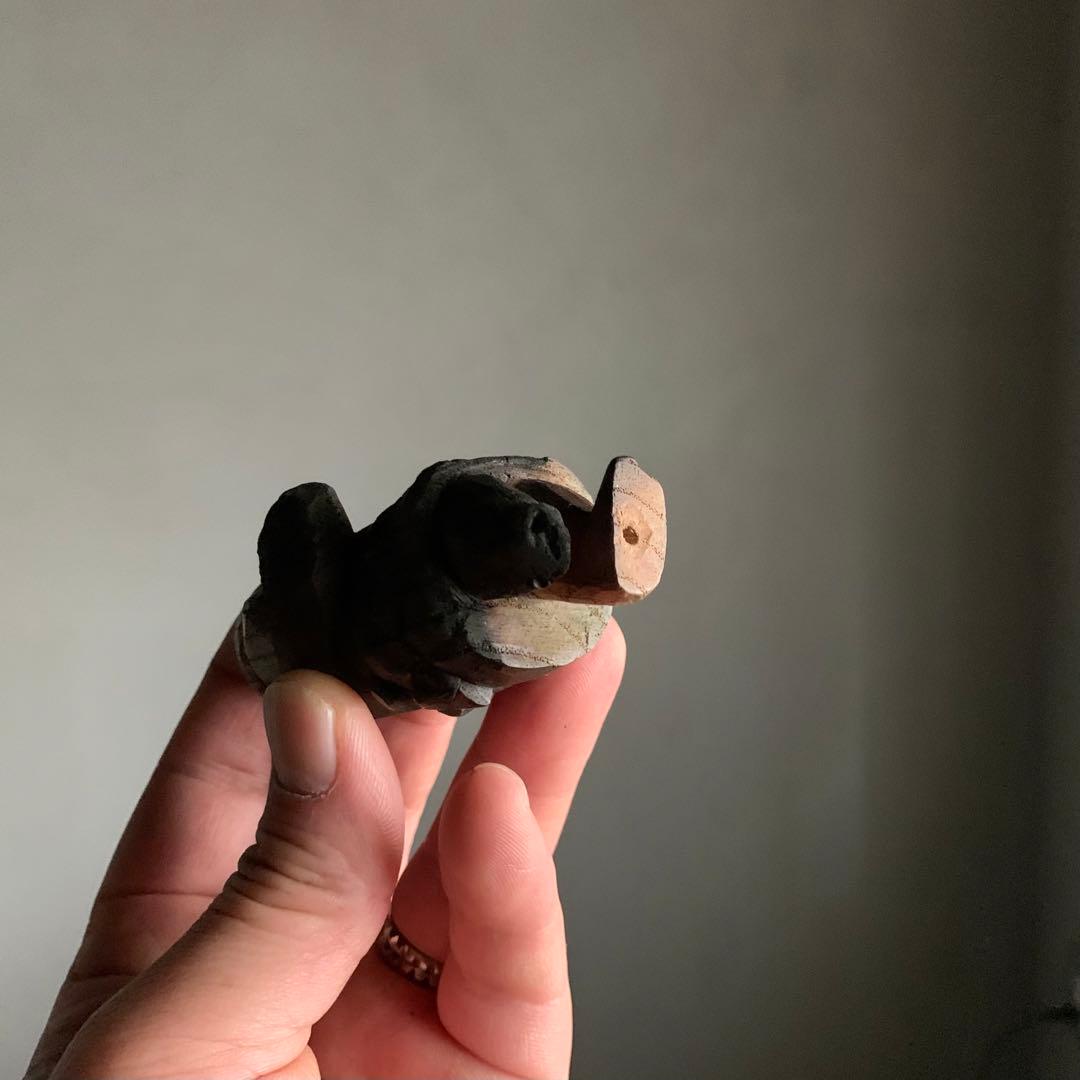 戦火にあった？ 農民人形 木端人形 農民美術 古道具 アンティーク