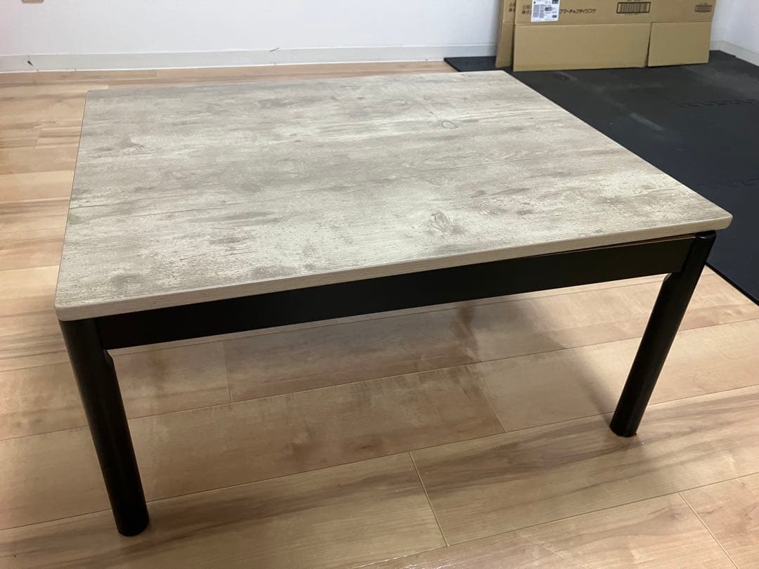 グレージュのこたつ（電源コード・5cmの高さ調節足付き）60×75×37〜42