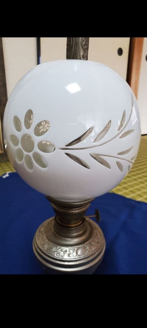 アンティークオイルランプ　小西KONISHI JAPAN　明治時代