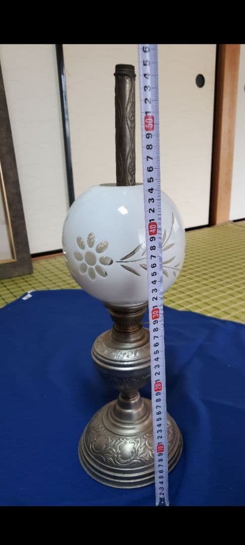 アンティークオイルランプ　小西KONISHI JAPAN　明治時代