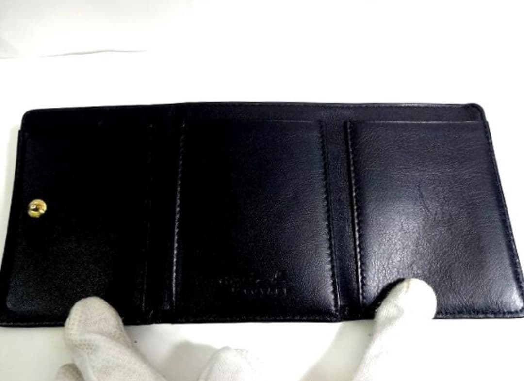 新品！本物アニエスベー Agnes b. レザー コンパクト 三つ折り 財布