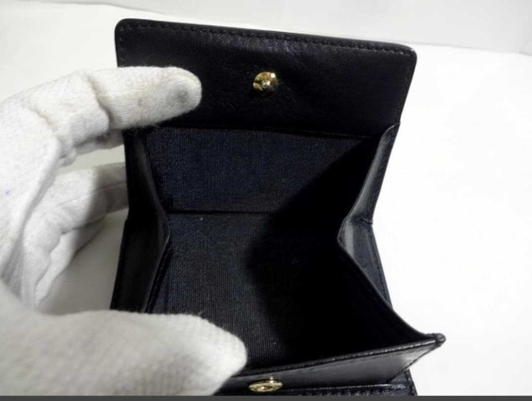 新品！本物アニエスベー Agnes b. レザー コンパクト 三つ折り 財布