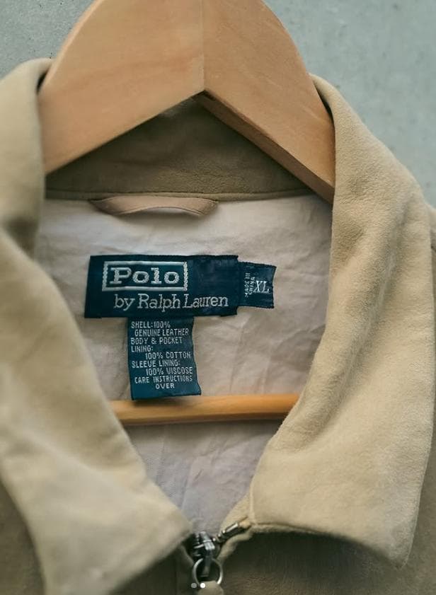 希少 90s ラルフローレン レザーカバーオール ディアスキン ralph