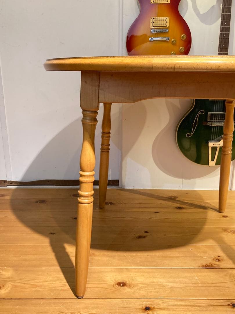 希少 太平winds ナチュラル 丸テーブル 飛騨家具 コーヒーテーブル カフ