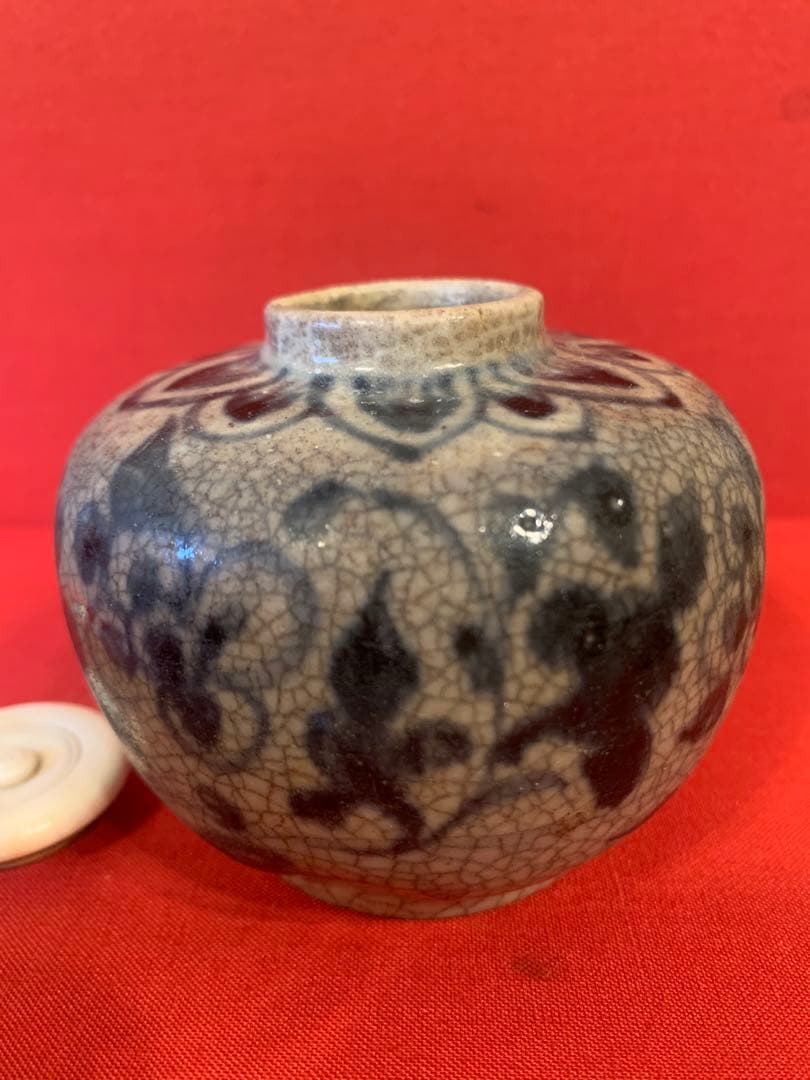 朝鮮　ベトナム　茶入　牙蓋　1客