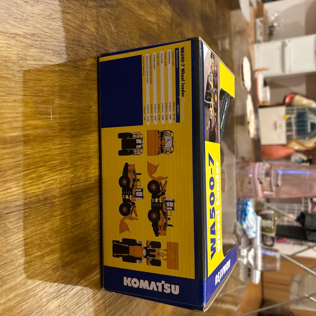 新品ミニチュア　コマツWA500-7 建設機械　完成品　タイヤショベル