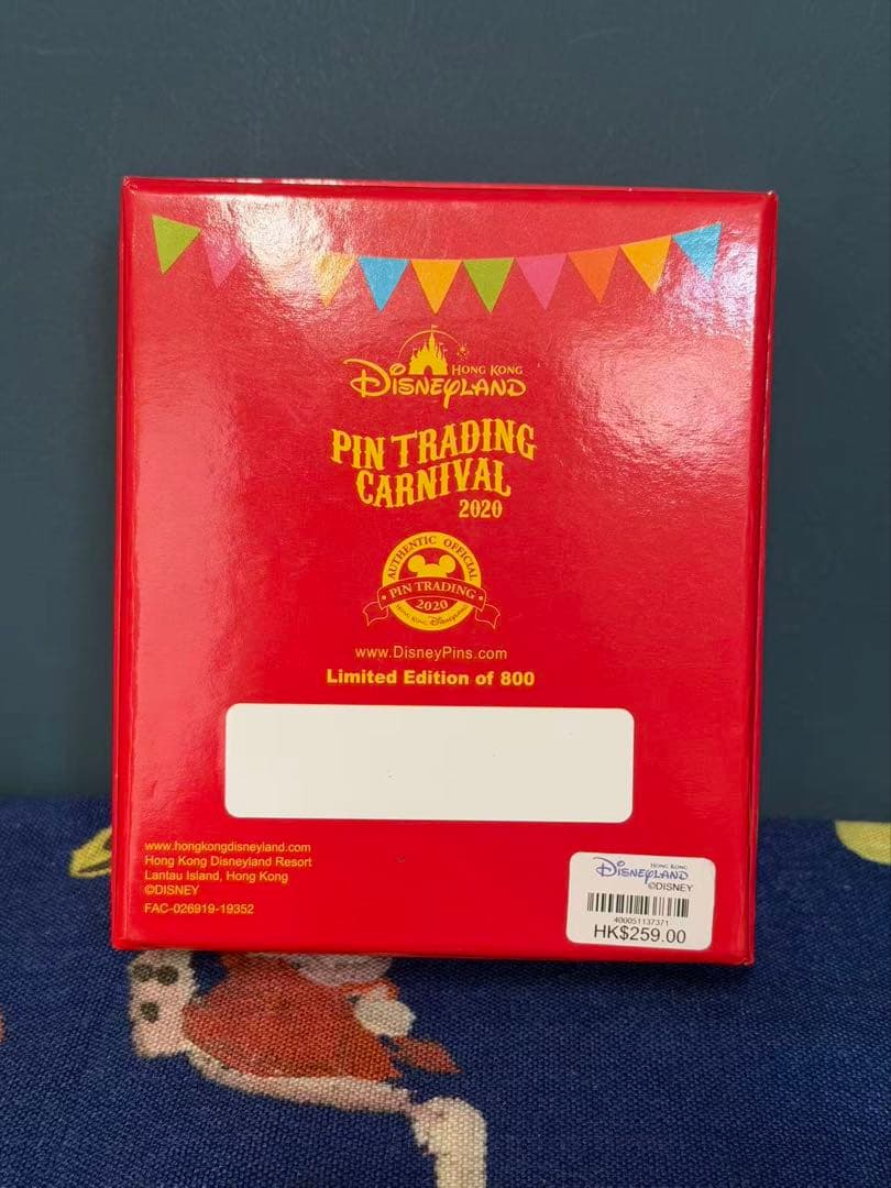 香港ディズニーランド正規品スティッチピンバッジ限数800