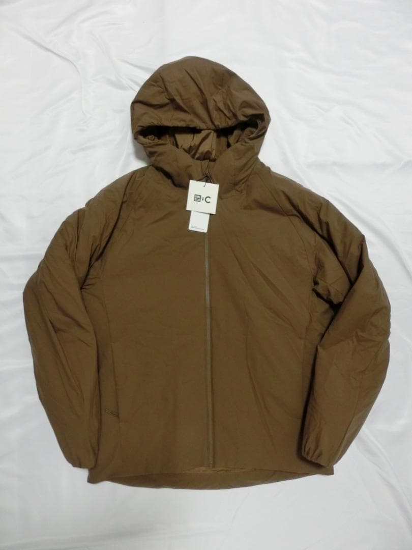 ユニクロC パフテックパーカ L ブラウン UNIQLO C