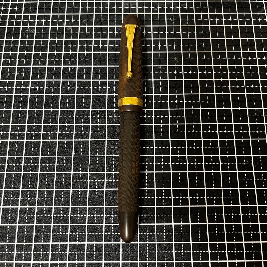 プラチナ 万年筆 70周年 エボナイト チェイス 中字