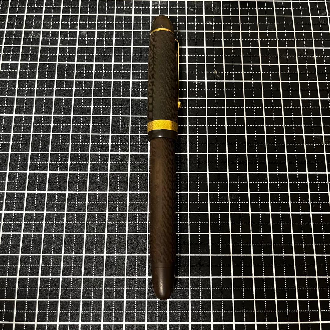 プラチナ 万年筆 70周年 エボナイト チェイス 中字