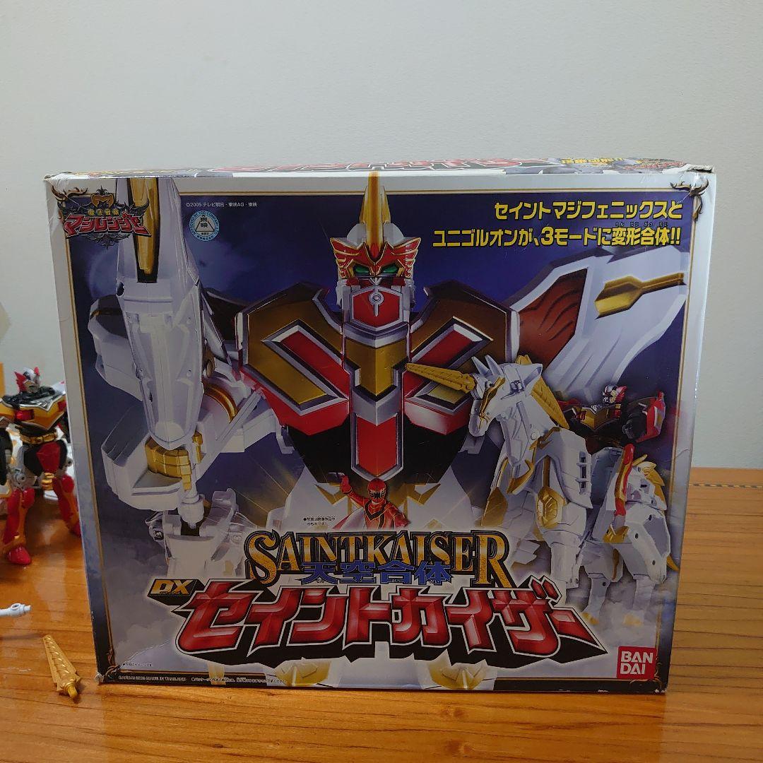 魔法戦隊マジレンジャー 天空合体 DXセイントカイザー 箱説明書あり
