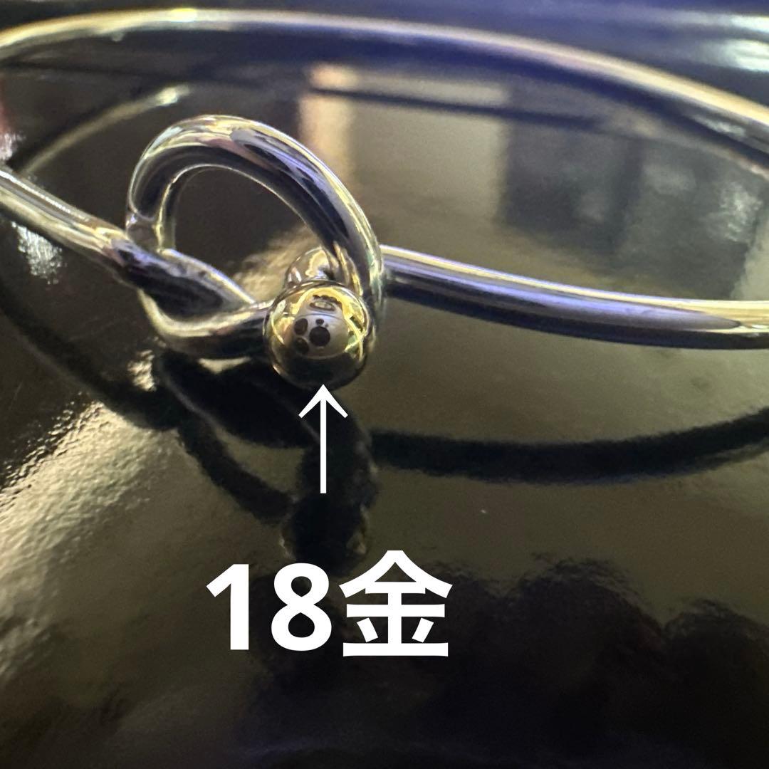 Tiffany&Co.ティファニーフック&アイ ラブノットバングル925/750