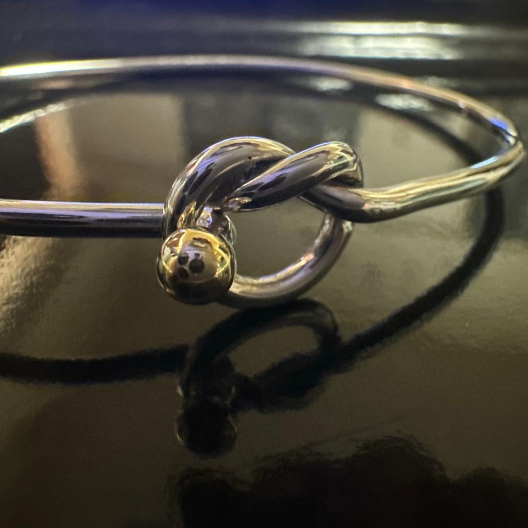 Tiffany&Co.ティファニーフック&アイ ラブノットバングル925/750