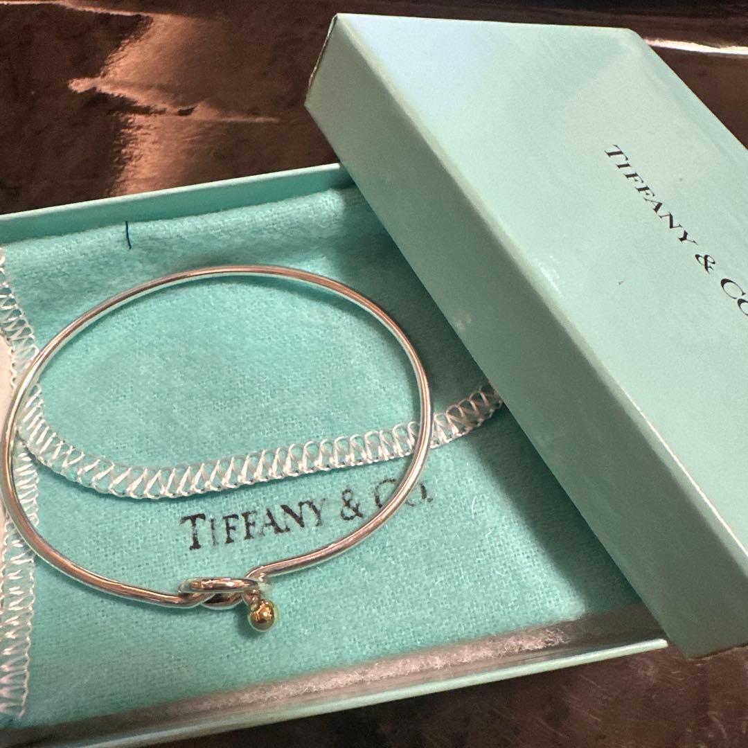 Tiffany&Co.ティファニーフック&アイ ラブノットバングル925/750