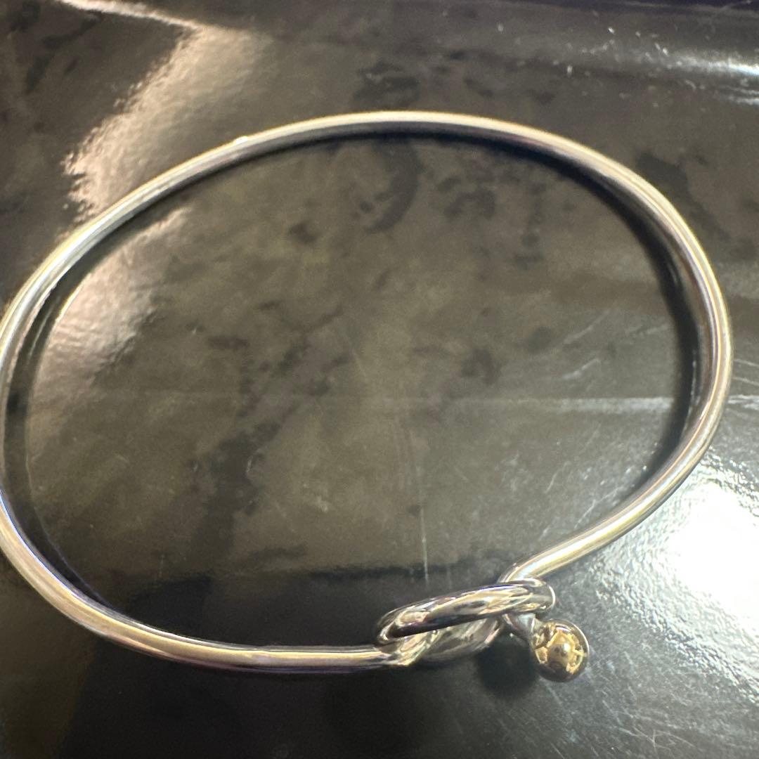 Tiffany&Co.ティファニーフック&アイ ラブノットバングル925/750