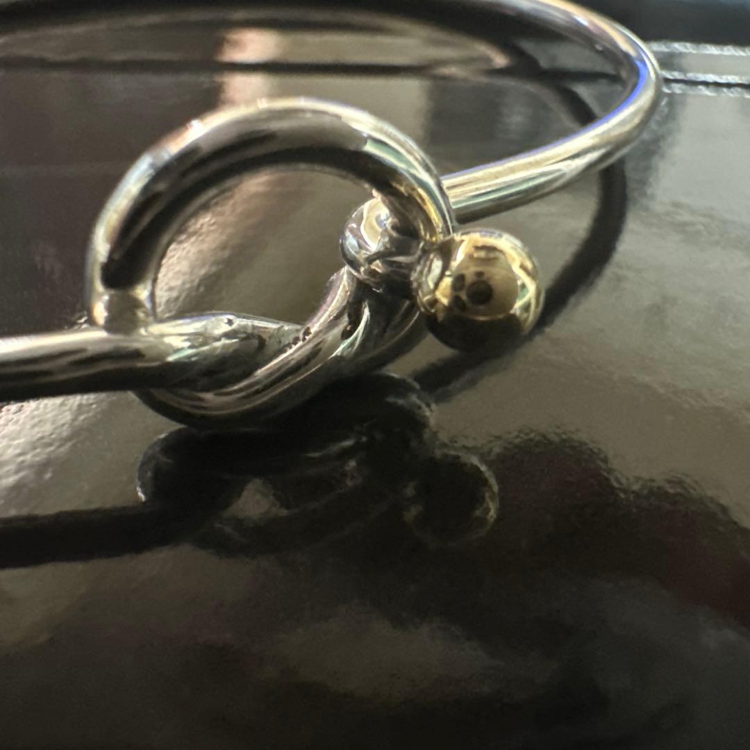 Tiffany&Co.ティファニーフック&アイ ラブノットバングル925/750