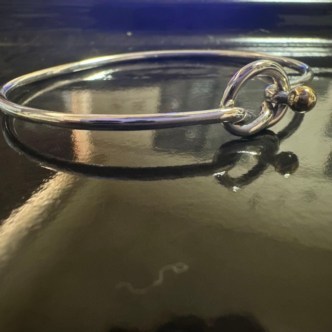 Tiffany&Co.ティファニーフック&アイ ラブノットバングル925/750